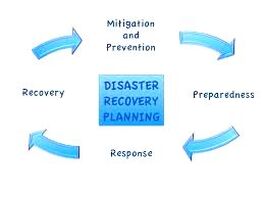 Disaster and recovery plan graphic